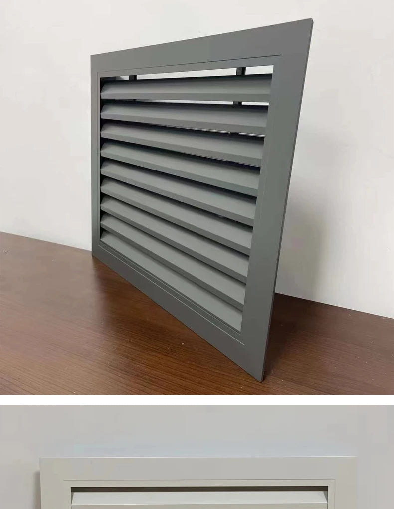 1Pcs Aluminum Alloy Rainproof Louver Vent Grille Cover for Wall Exhaust Outlet, Perforated Ventilation Heat Dissipation Dust