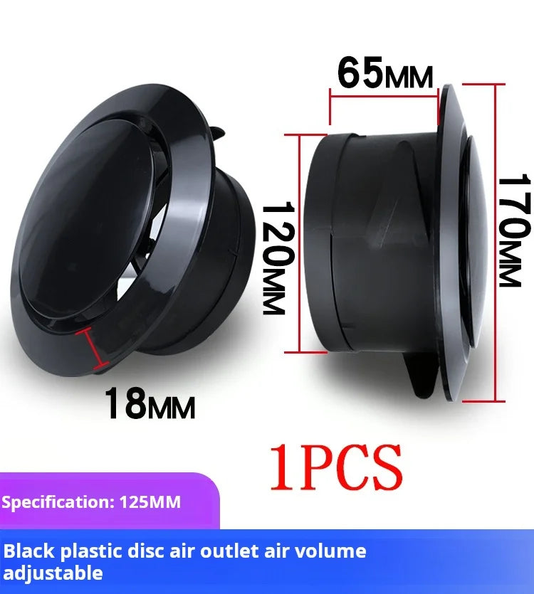 Various Shapes Air Vent Extract Valve Grille Air Circulation Vents Cover 100/150mm Round Ducting Ventilation Cover Accessories