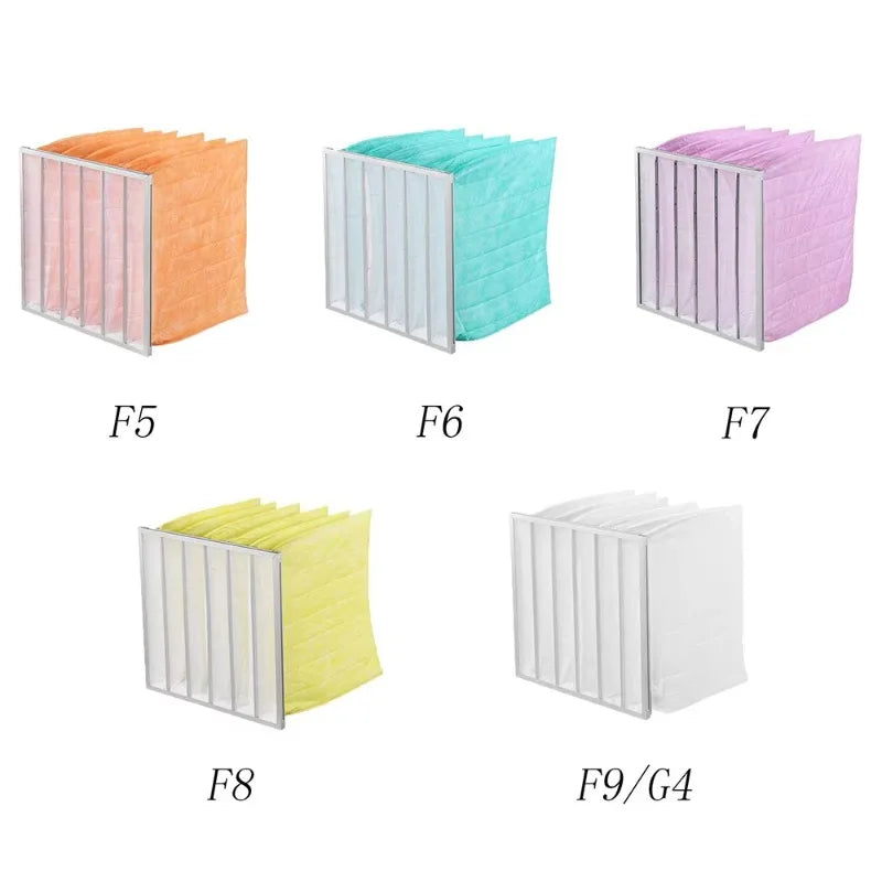 Universal F8 medium efficiency bag filter, high airflow capacity