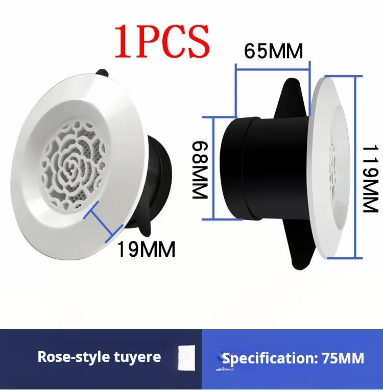 Various Shapes Air Vent Extract Valve Grille Air Circulation Vents Cover 100/150mm Round Ducting Ventilation Cover Accessories