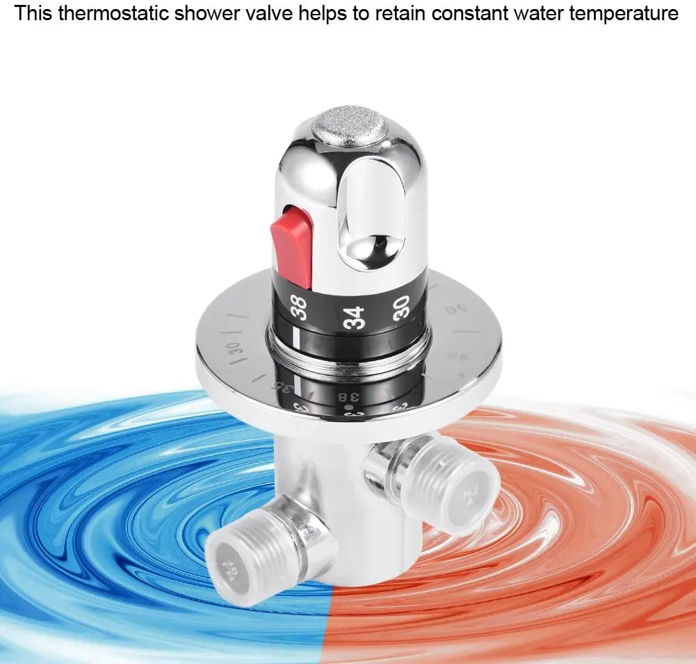 Thermostatic Shower Faucet for Shower Room Control with Intelligent Temperature Control and Hidden Valve Gear Accessories