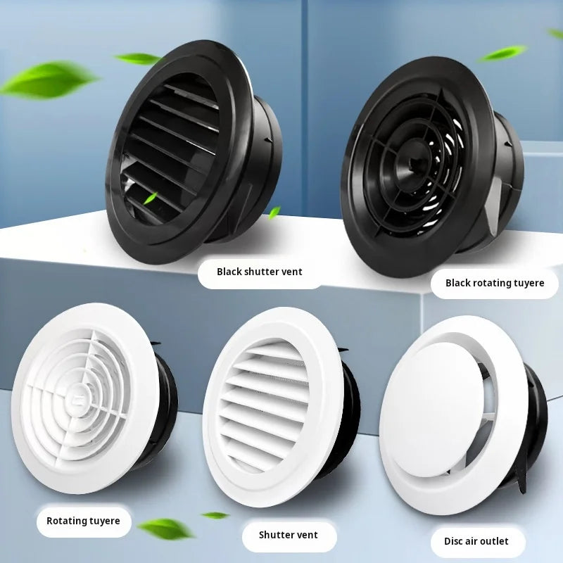Various Shapes Air Vent Extract Valve Grille Air Circulation Vents Cover 100/150mm Round Ducting Ventilation Cover Accessories