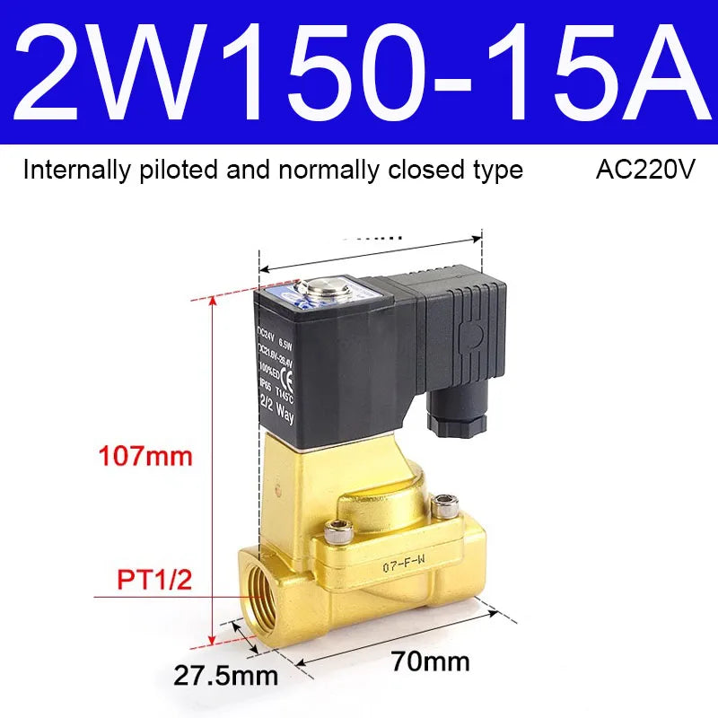 AIRTAC Original Fluid Control Valve Direct-acting Normally Closed 2W030-6/8 050-10/15 Internally Piloted 2W150-15 200-20 250-25