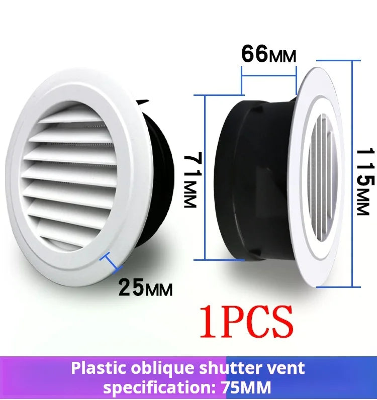 Various Shapes Air Vent Extract Valve Grille Air Circulation Vents Cover 100/150mm Round Ducting Ventilation Cover Accessories