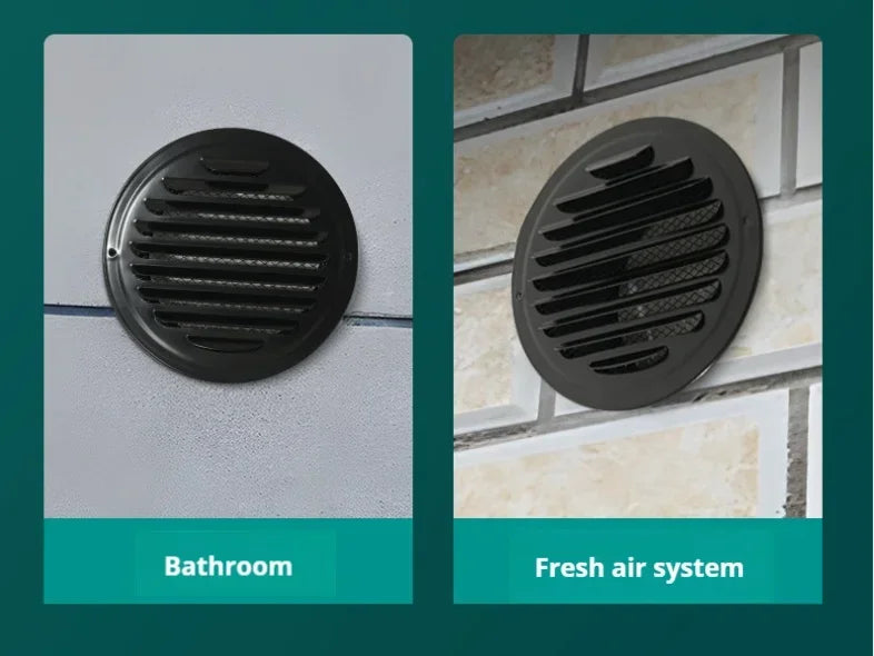 Stainless steel 70-200mm Exterior wall air outlet vent grille round duct cap air ventilation cover hole plug ventilation system
