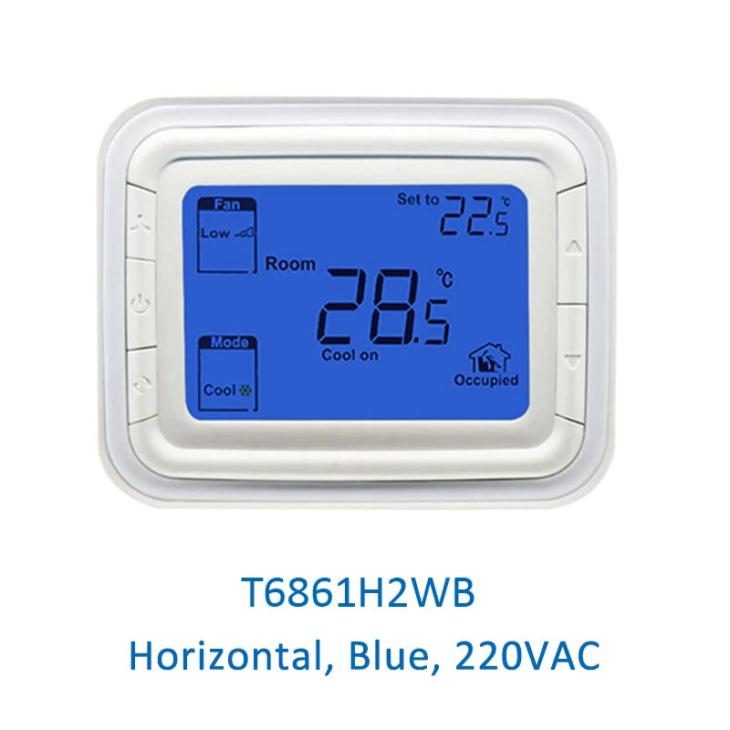 Honeywell T6861 Digital Thermostat FCU Air Conditioner Remote Temperature Controller Vertical Horizontal T6861V2WG T6861V1WG