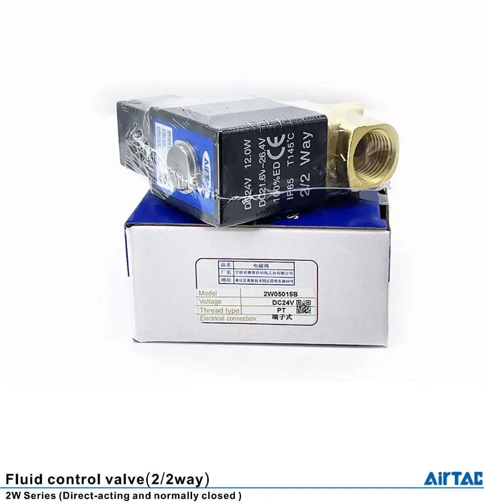 AIRTAC Original Fluid Control Valve Direct-acting Normally Closed 2W030-6/8 050-10/15 Internally Piloted 2W150-15 200-20 250-25