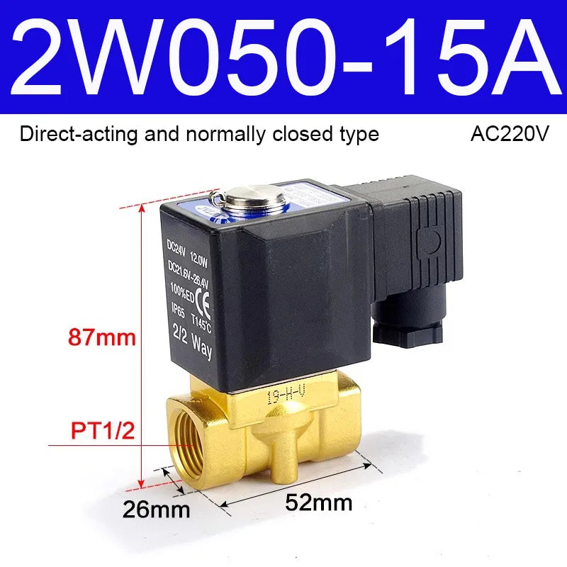AIRTAC Original Fluid Control Valve Direct-acting Normally Closed 2W030-6/8 050-10/15 Internally Piloted 2W150-15 200-20 250-25