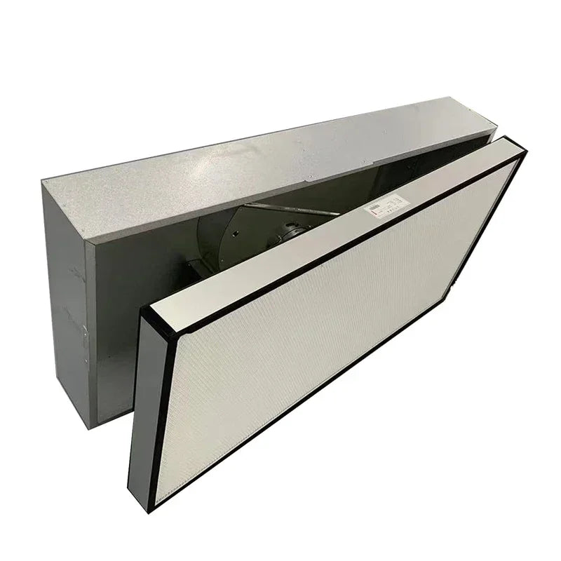 Stainless Steel 575 * 575 1175 * 575 Laminar Flow Hood Ffu Fan Filter Unit Hepa 0.3um 99.99% Mushroom