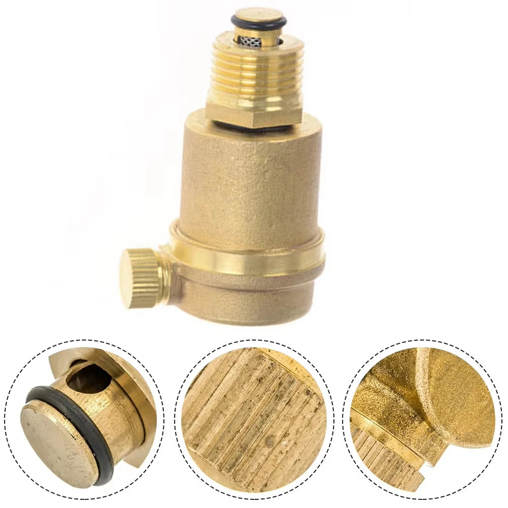 1pc 1/2" BSP 61mm Pressure Release Valve Brass Solar Water Heater Automatic Air Vent Pressure Release Valve Home Valve Parts