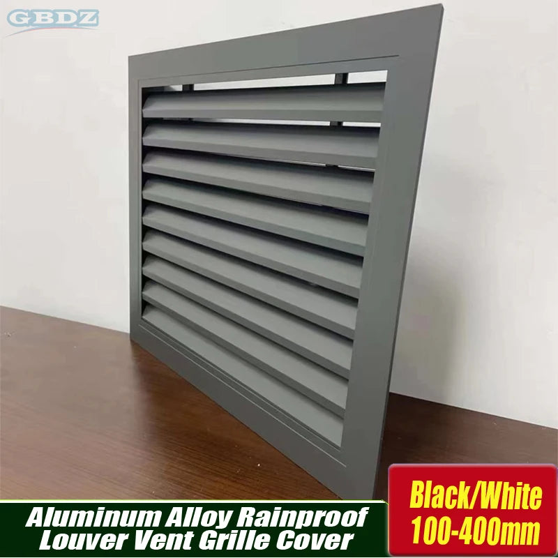 1Pcs Aluminum Alloy Rainproof Louver Vent Grille Cover for Wall Exhaust Outlet, Perforated Ventilation Heat Dissipation Dust
