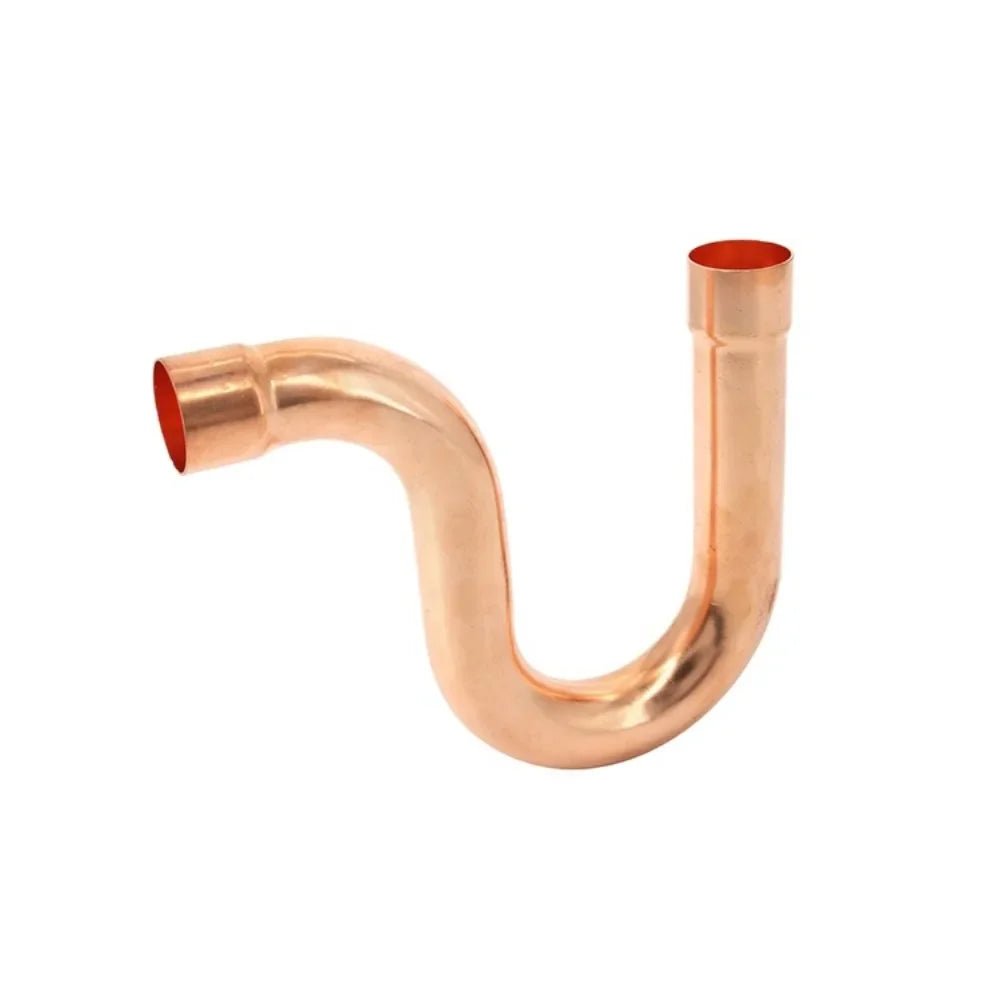9.52-54mm Weld Socket End Feed Copper P-Shaped Oil Return Bend Compensator Submerged Snake Refrigeration Unit Air Coniditoining