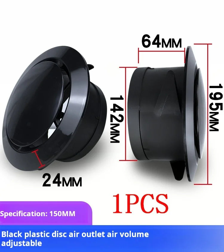 Various Shapes Air Vent Extract Valve Grille Air Circulation Vents Cover 100/150mm Round Ducting Ventilation Cover Accessories