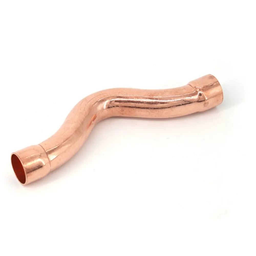 15-35mm Weld Socket End Feed Solder Arch Bridge Bend Bow Pure Copper Pipe Fitting Connector Air-Conditioning