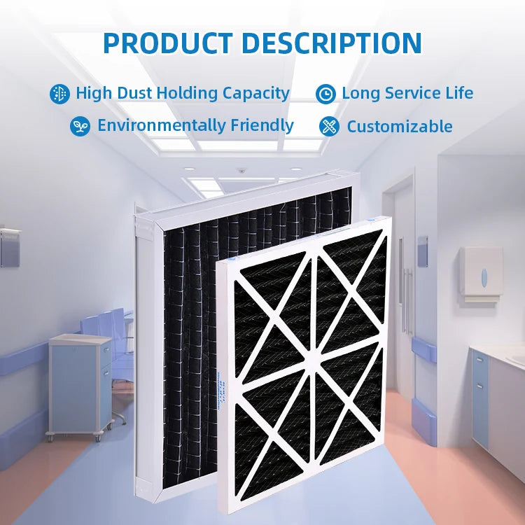 High Adsorption Activated Carbon Air Filter For Greenhouse Spray Booth Activated Carbon Filter Price