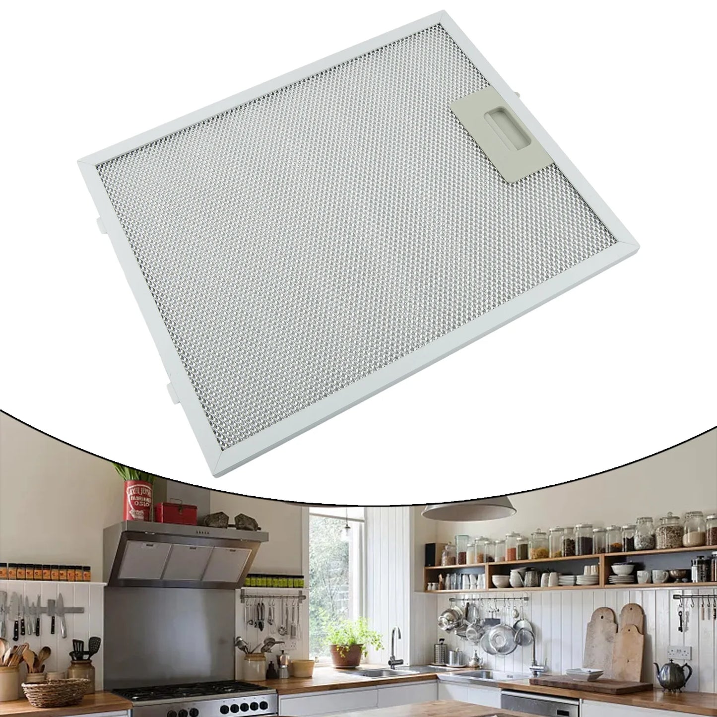 Hood Filter Cooker Hood Grease Filter Kitchen Extractor Ventilation Aluminum Aspirator Filter Mesh