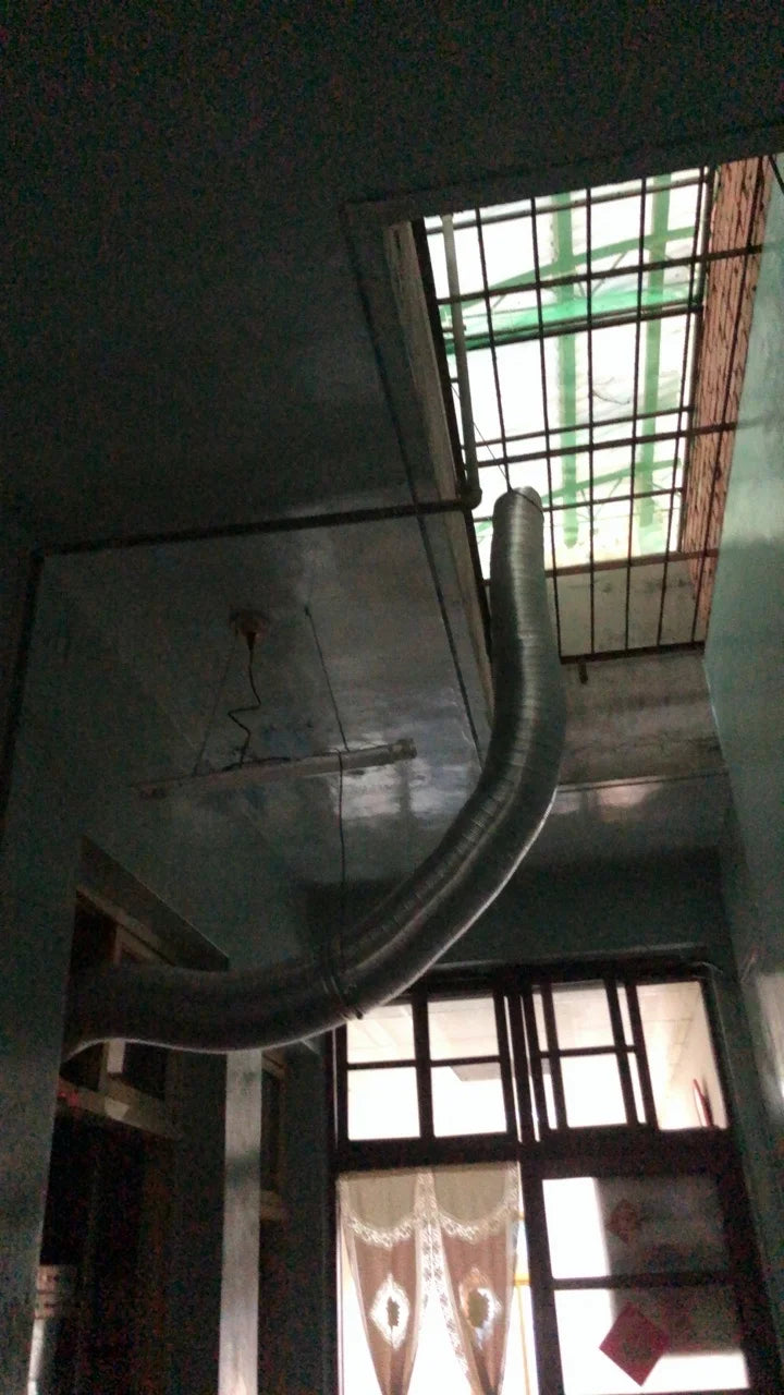 Pure Aluminum Semi Flexible Smoke Exhaust Pipe Range Hood Ventilation Hose High Temperature Resistance Duct Φ150-250 1.5/2m