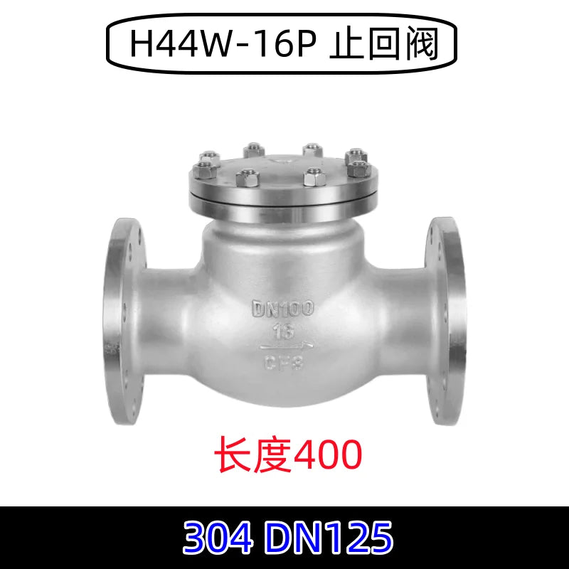 304 stainless steel flange check valve H44W-16P swing check valve check valve DN25 50 80 100