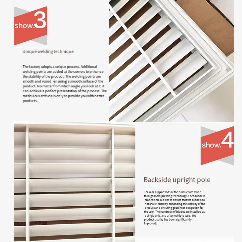 1Pcs Aluminum Alloy Rainproof Louver Vent Grille Cover for Wall Exhaust Outlet, Perforated Ventilation Heat Dissipation Dust