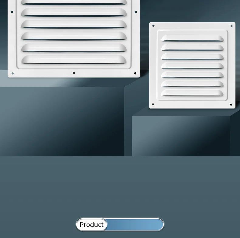 1Pcs Aluminum Alloy Rainproof Louver Vent Grille Cover for Wall Exhaust Outlet, Perforated Ventilation Heat Dissipation Dust