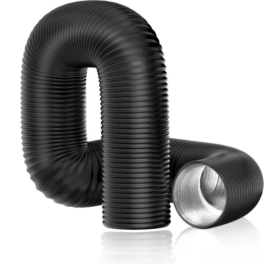 Flexible 6 inch Dryer Vent Hose Insulated Aluminum Foil Air Ducting 3 Layer Protection Heavy-Duty Exhaust Pipe Heating Cooling