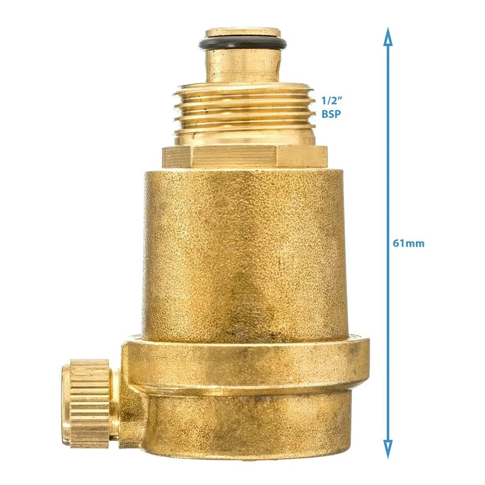 1pc 1/2" BSP 61mm Pressure Release Valve Brass Solar Water Heater Automatic Air Vent Pressure Release Valve Home Valve Parts