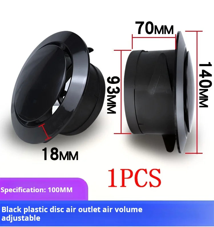 Various Shapes Air Vent Extract Valve Grille Air Circulation Vents Cover 100/150mm Round Ducting Ventilation Cover Accessories