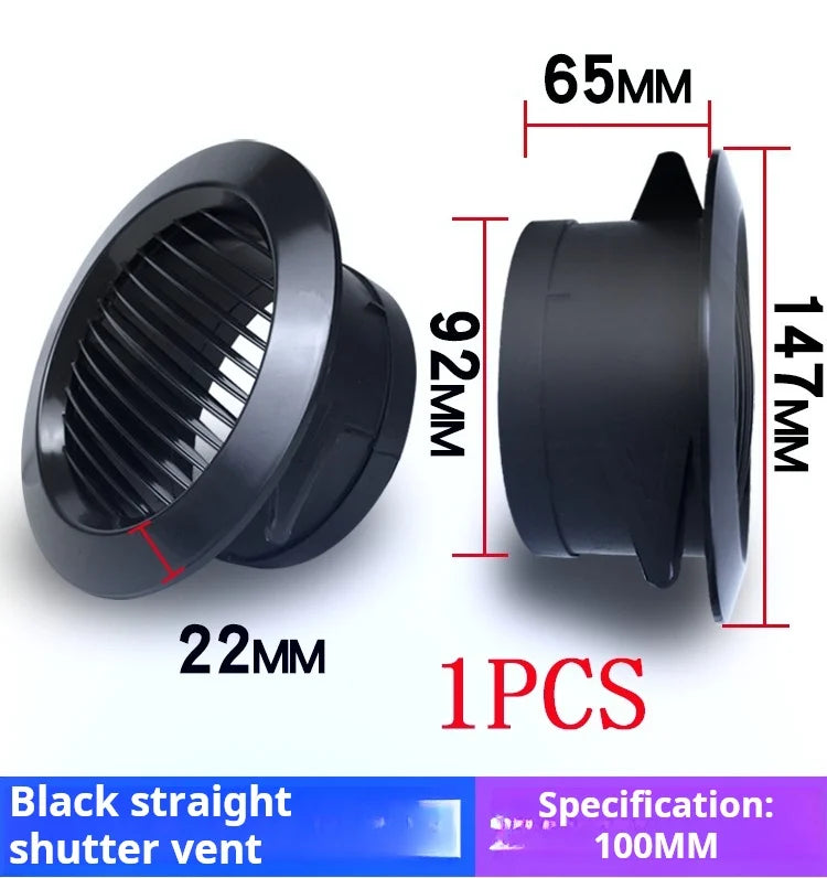 Various Shapes Air Vent Extract Valve Grille Air Circulation Vents Cover 100/150mm Round Ducting Ventilation Cover Accessories