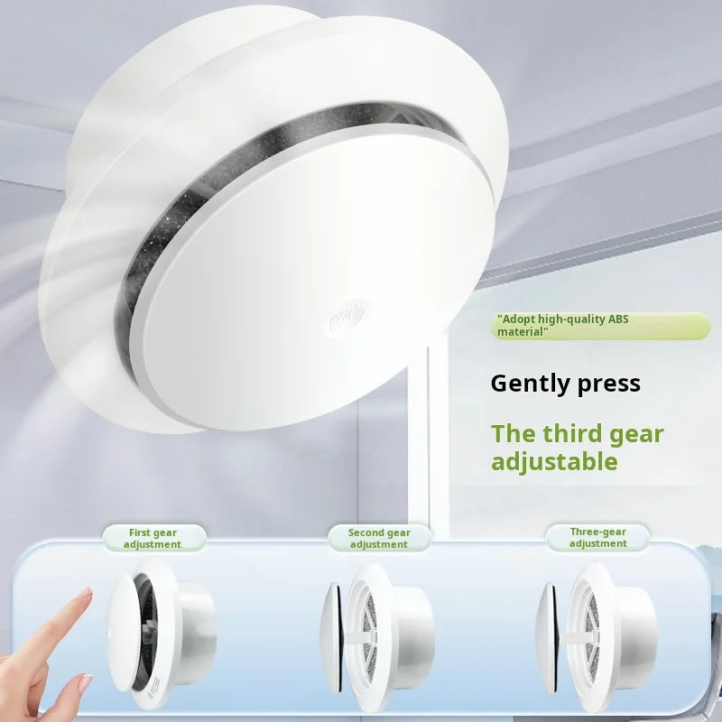 Various Shapes Air Vent Extract Valve Grille Air Circulation Vents Cover 100/150mm Round Ducting Ventilation Cover Accessories