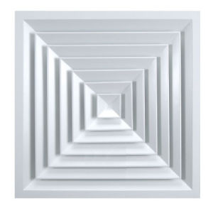 Aluminum four-way air diffuser – Central air conditioning diffuser – High-quality ceiling air vents