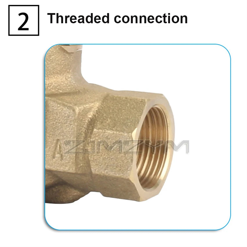 3/4" 1" Honeywell Motorized Two Way Three Way Valve Brass VC6013 DN20 DN25 Fan Coil HVAC Valve AC220V