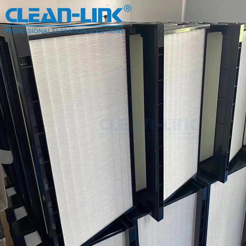 V BANK Filter F7 F8 F9/ABS Plastic Frame Rigid Filter For Ac System 592x592x292 Mm Gas Turbine Air Filter