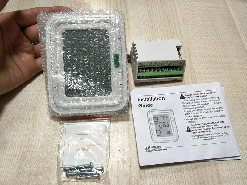 Honeywell T6861 Digital Thermostat FCU Air Conditioner Remote Temperature Controller Vertical Horizontal T6861V2WG T6861V1WG