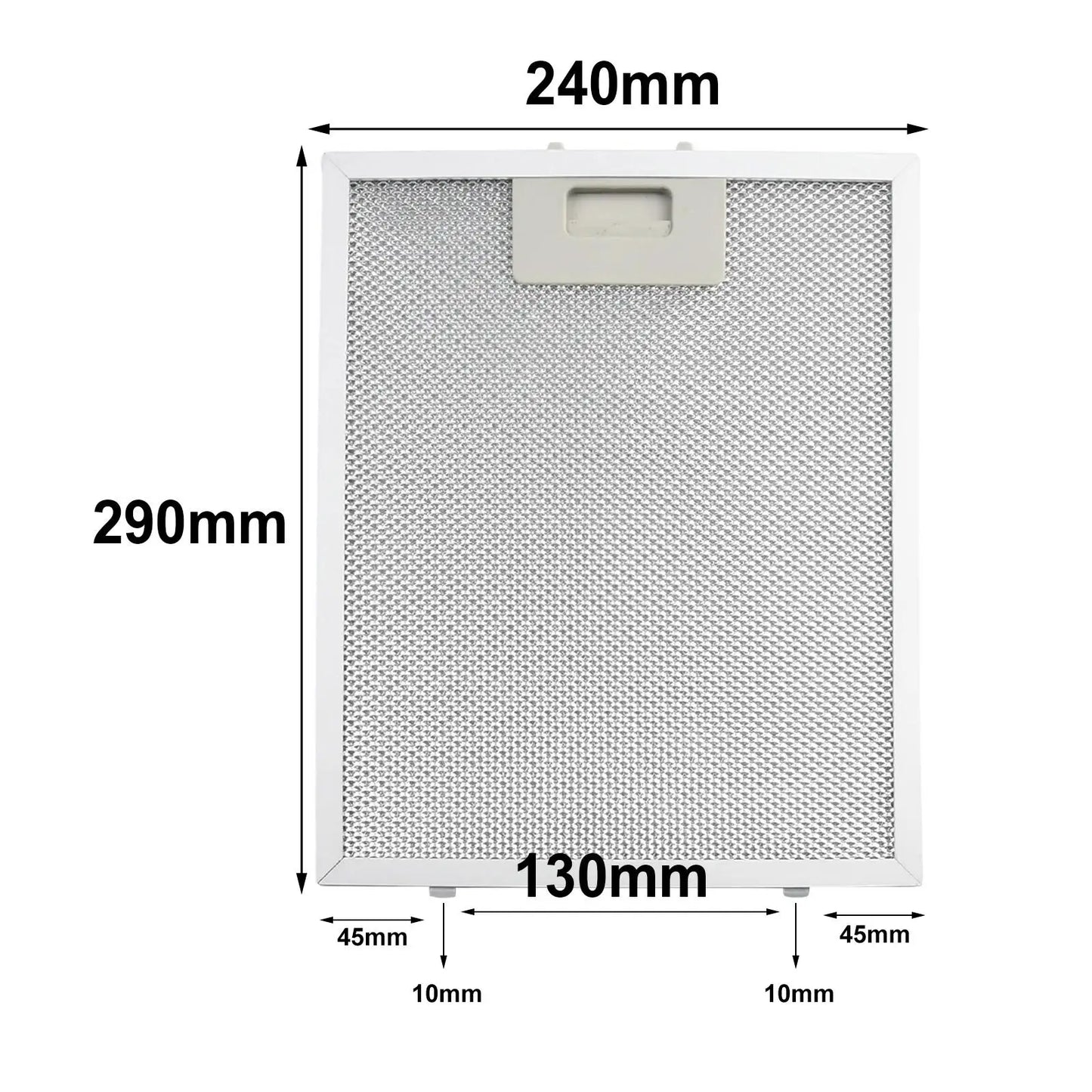Range Hood Filter Cooker Hood Grease Filter Kitchen Extractor Ventilation Aluminium Aspirator Filter Mesh 29x24cm
