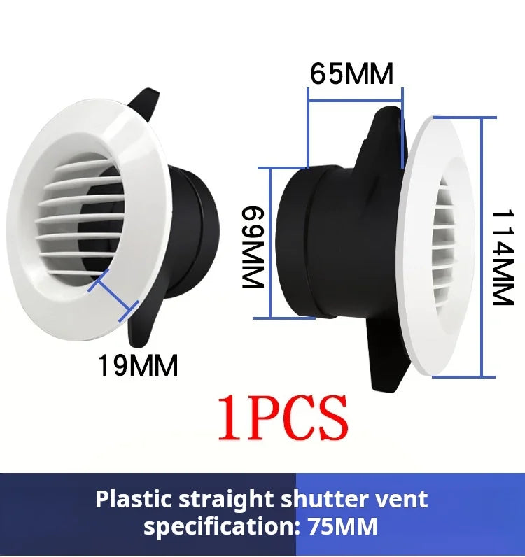 Various Shapes Air Vent Extract Valve Grille Air Circulation Vents Cover 100/150mm Round Ducting Ventilation Cover Accessories
