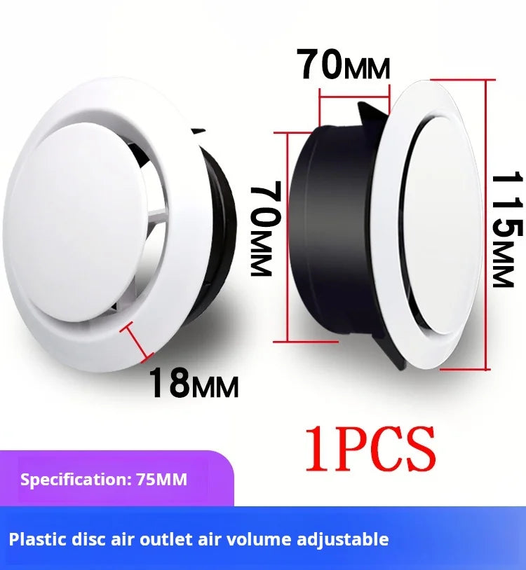 Various Shapes Air Vent Extract Valve Grille Air Circulation Vents Cover 100/150mm Round Ducting Ventilation Cover Accessories