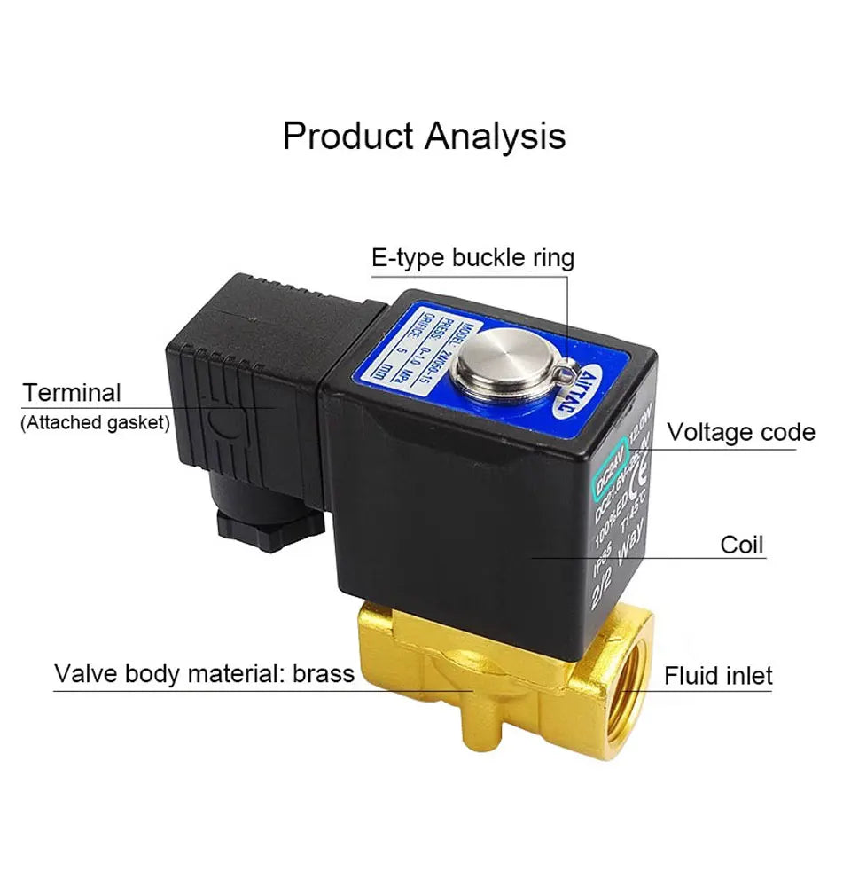 AIRTAC Original Fluid Control Valve Direct-acting Normally Closed 2W030-6/8 050-10/15 Internally Piloted 2W150-15 200-20 250-25