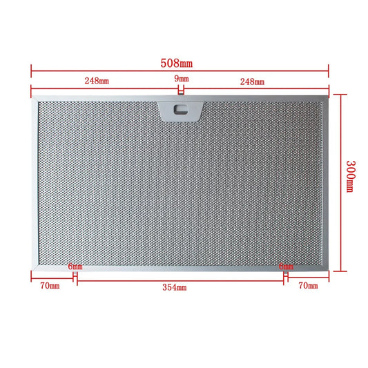 Cooker Hood Filter Range Hood Grease Filter Kitchen Extractor Ventilation Aluminum Aspirator