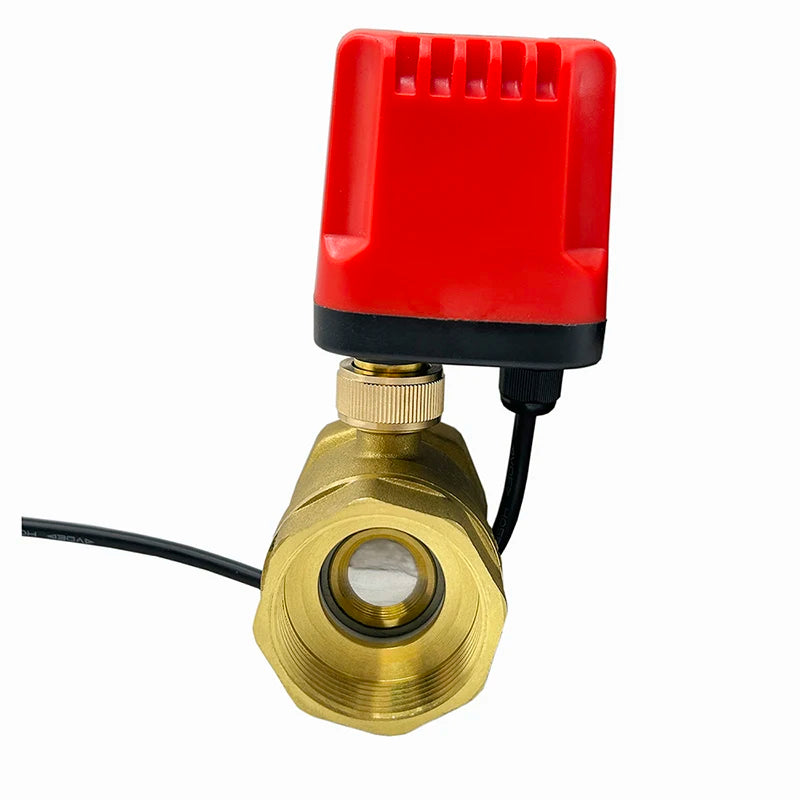 Motorized Ball Valve 2-Wire/3-Wire Waterproof IP65 Two-Way/Three-Way Electric Water Valves Female Thread 12V 24V 220V DN15-DN50