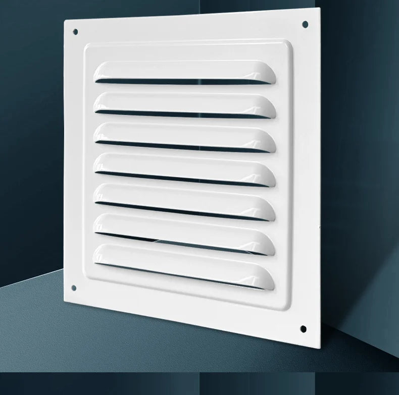 1Pcs Aluminum Alloy Rainproof Louver Vent Grille Cover for Wall Exhaust Outlet, Perforated Ventilation Heat Dissipation Dust