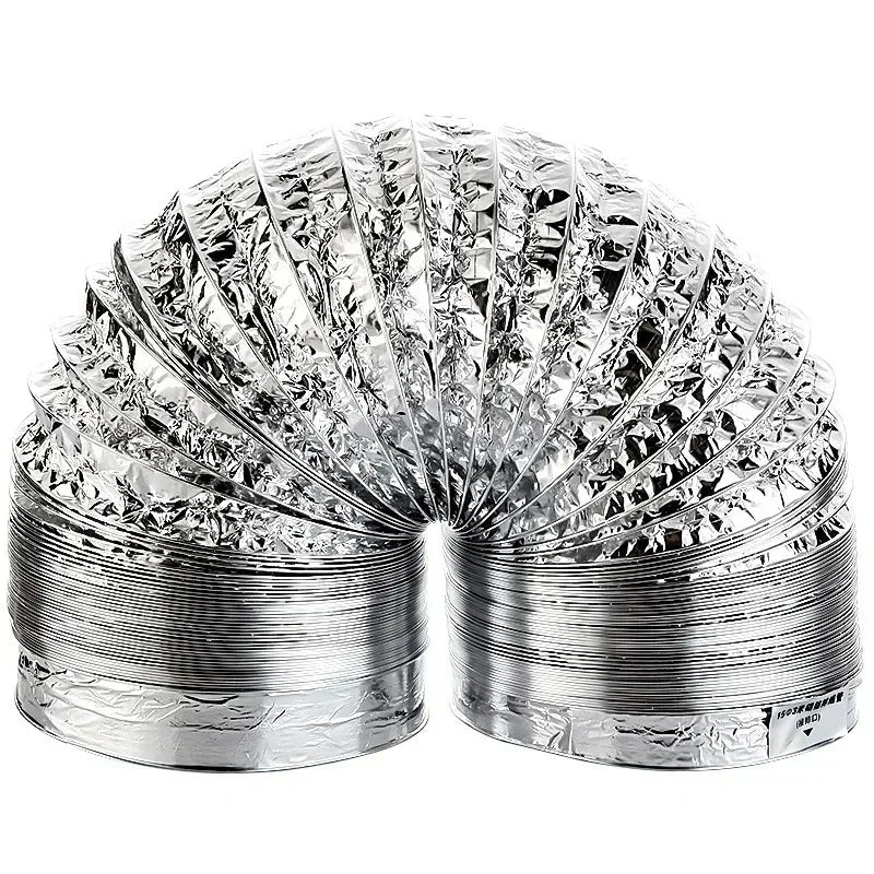 Ventilator Pipe Aluminum Air Ventilation Hose for Bathroom Kitchen System Vent Exhaust Duct Tube Accessories