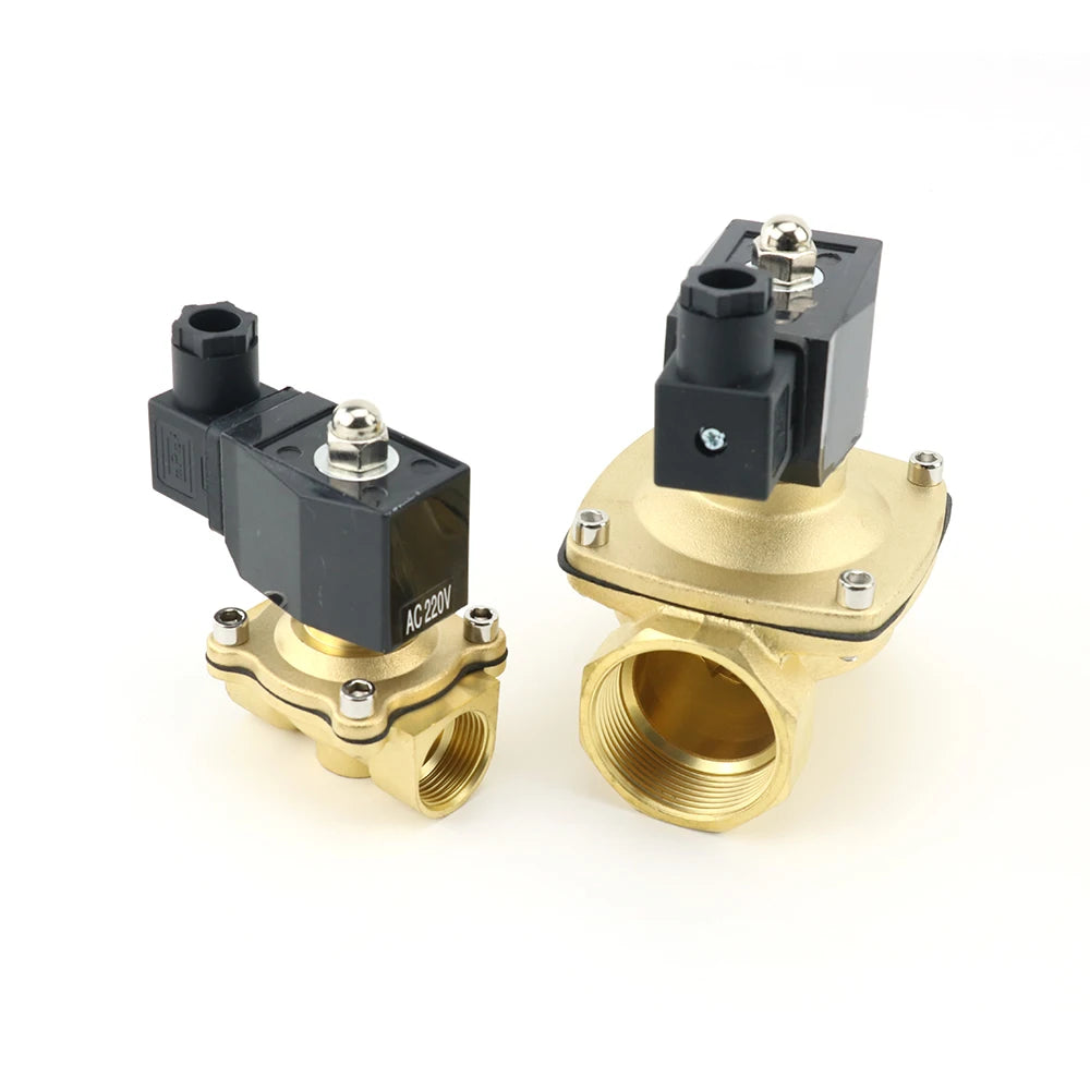 1/2" 3/4" 1" 2" DN15 DN20 DN25 DN32 DN50 Electric Ball Valve 12V 24V 220V 110V Solenoid Valve Normally Closed for Water Oil Air