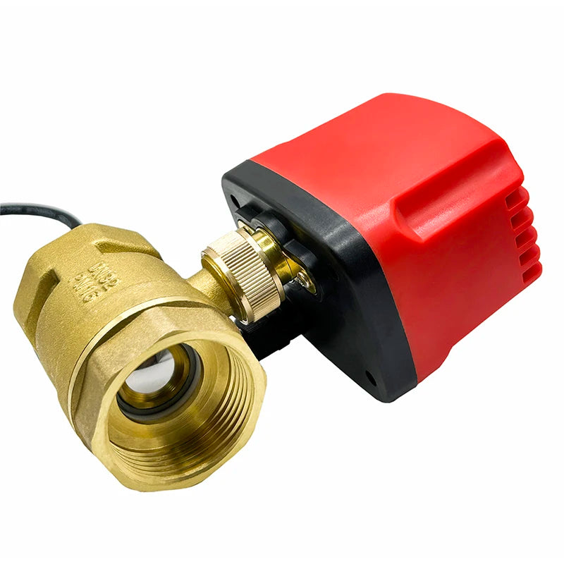 Motorized Ball Valve 2-Wire/3-Wire Waterproof IP65 Two-Way/Three-Way Electric Water Valves Female Thread 12V 24V 220V DN15-DN50