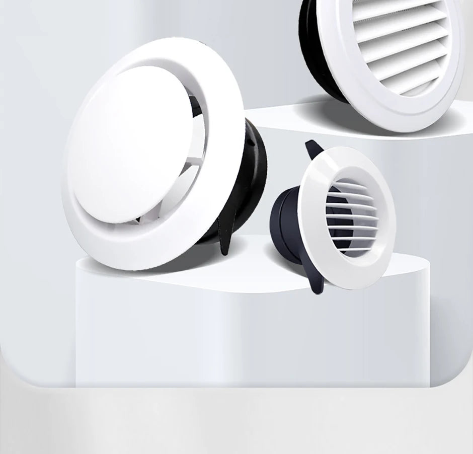 Various Shapes Air Vent Extract Valve Grille Air Circulation Vents Cover 100/150mm Round Ducting Ventilation Cover Accessories