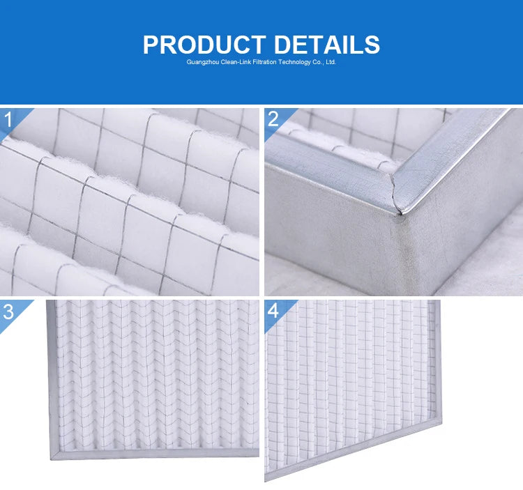 595*595*20mm Manufacturer AHU HVAC Ventilation System Panel Pre Air Filter