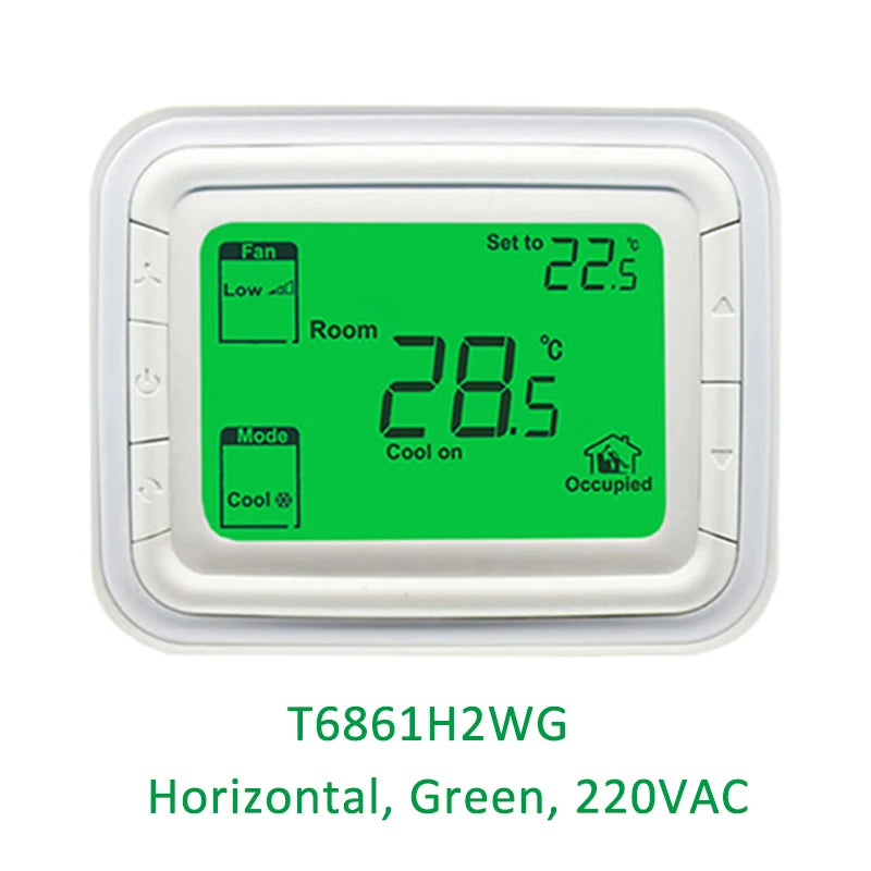 Honeywell T6861 Digital Thermostat FCU Air Conditioner Remote Temperature Controller Vertical Horizontal T6861V2WG T6861V1WG