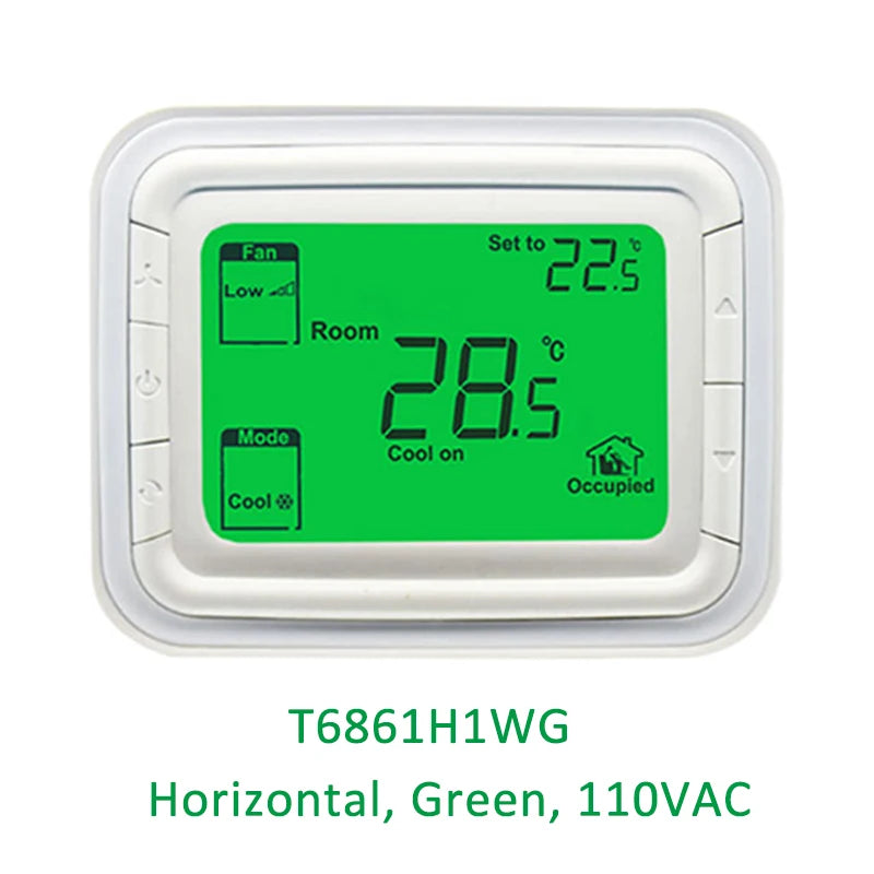 Honeywell T6861 Digital Thermostat FCU Air Conditioner Remote Temperature Controller Vertical Horizontal T6861V2WG T6861V1WG