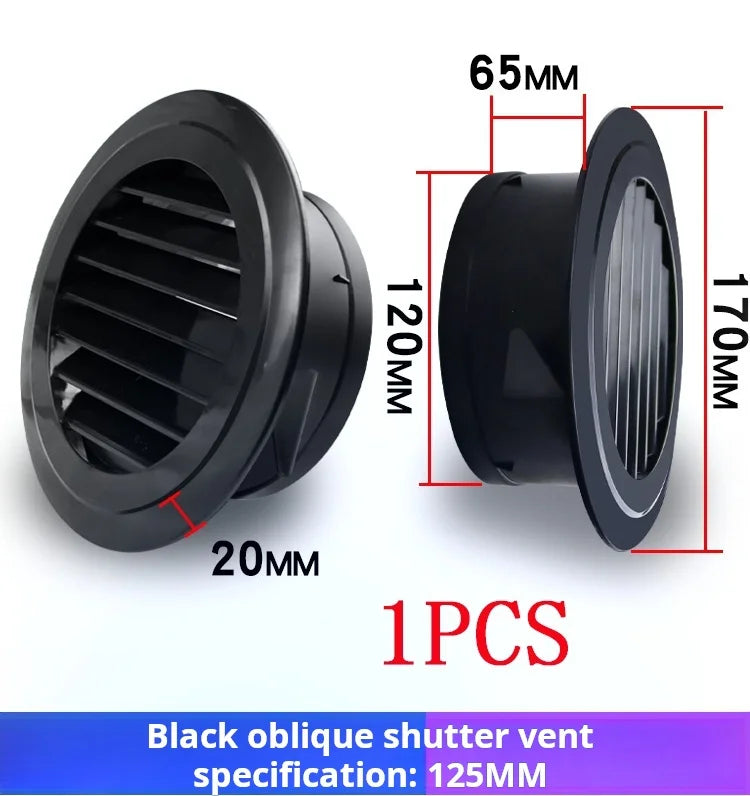 Various Shapes Air Vent Extract Valve Grille Air Circulation Vents Cover 100/150mm Round Ducting Ventilation Cover Accessories