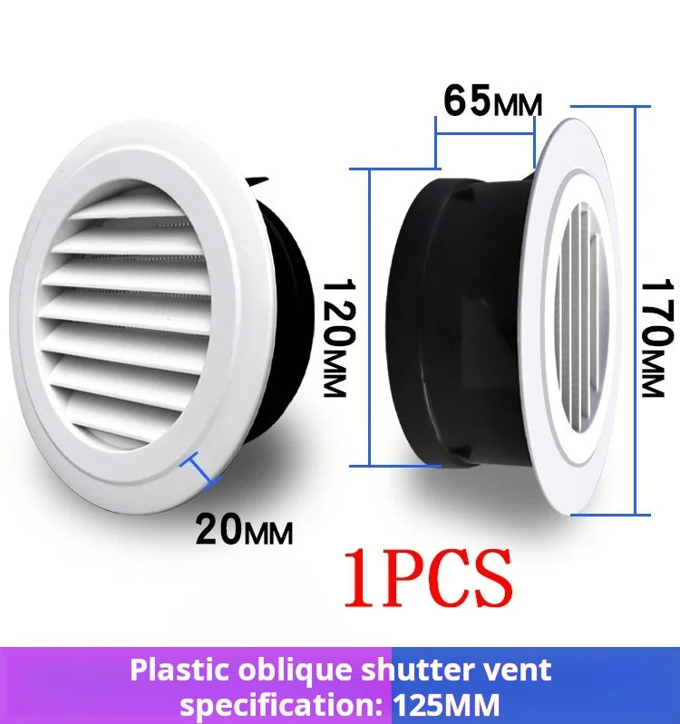 Various Shapes Air Vent Extract Valve Grille Air Circulation Vents Cover 100/150mm Round Ducting Ventilation Cover Accessories