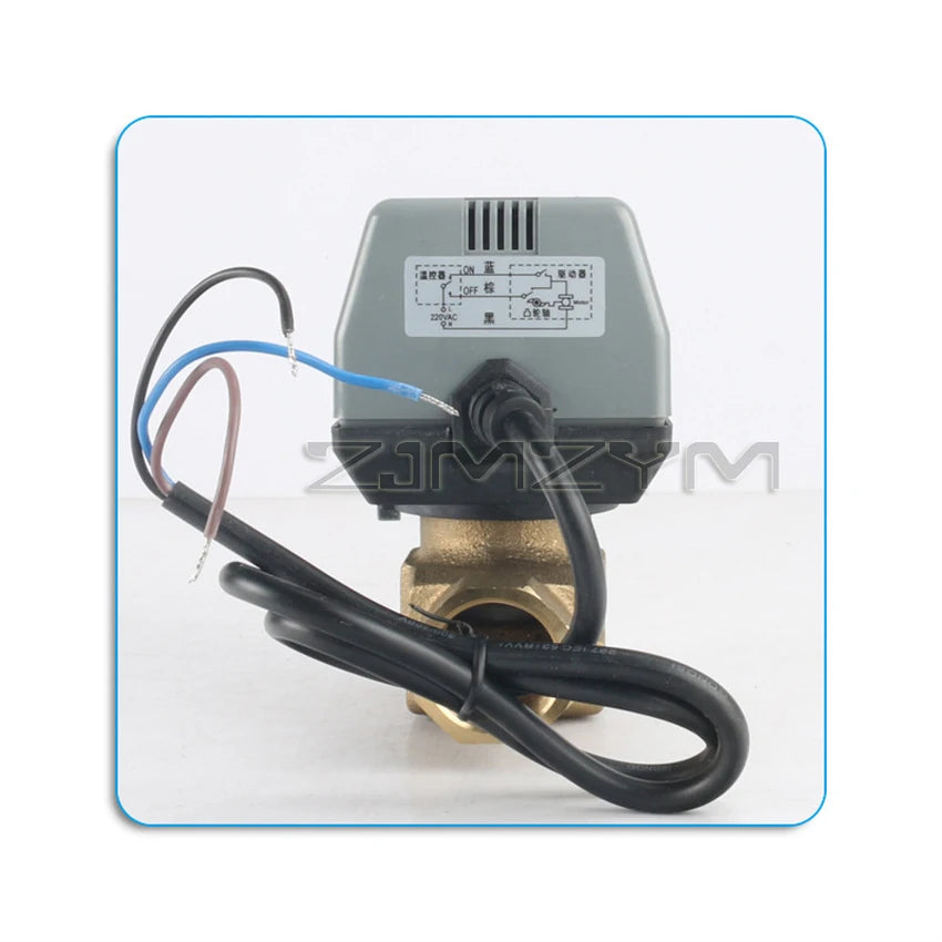 3/4" 1" Honeywell Motorized Two Way Three Way Valve Brass VC6013 DN20 DN25 Fan Coil HVAC Valve AC220V